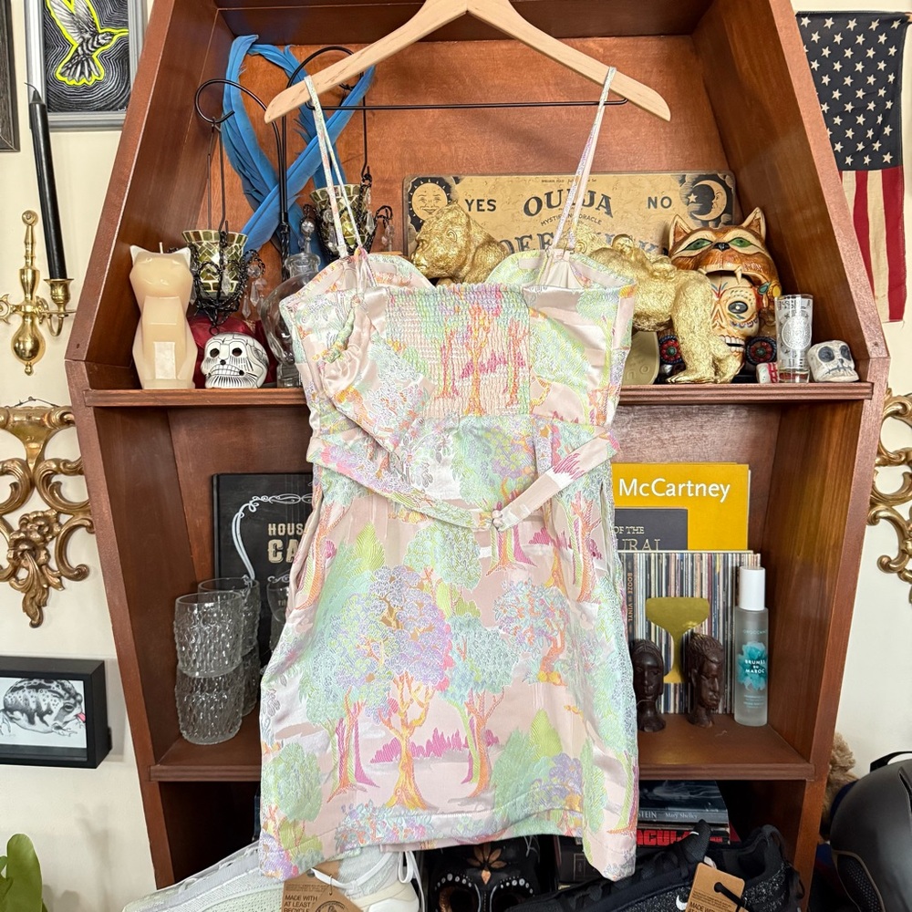 Anthropology - Maeve - Strapless Bow Mini Dress - Assorted - Women’s 8 - Picture 13 of 14